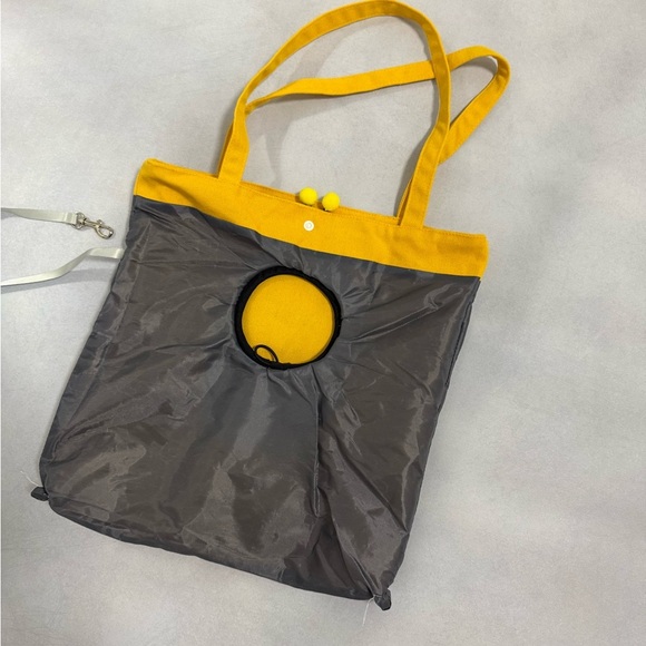 Yellow Pet Canvas Shoulder Carry Bag - Picture 3 of 4